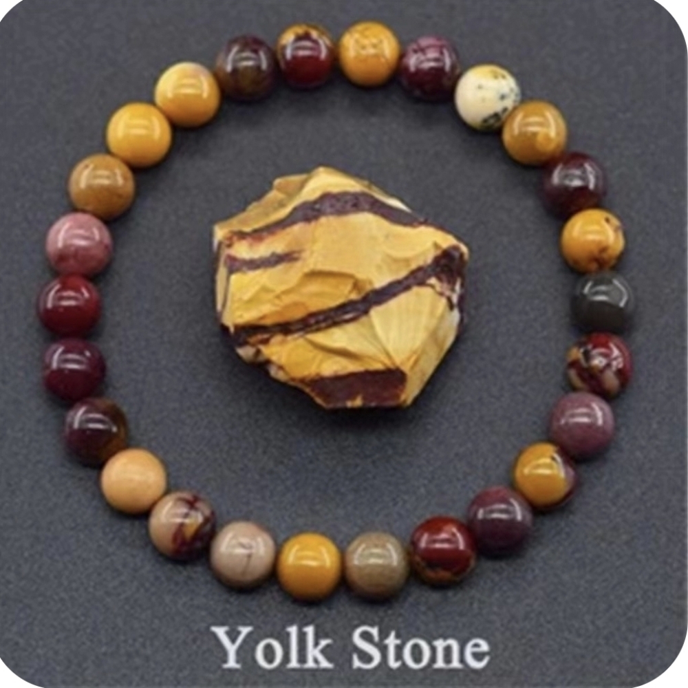 Yolk Stone Beaded Bracelet